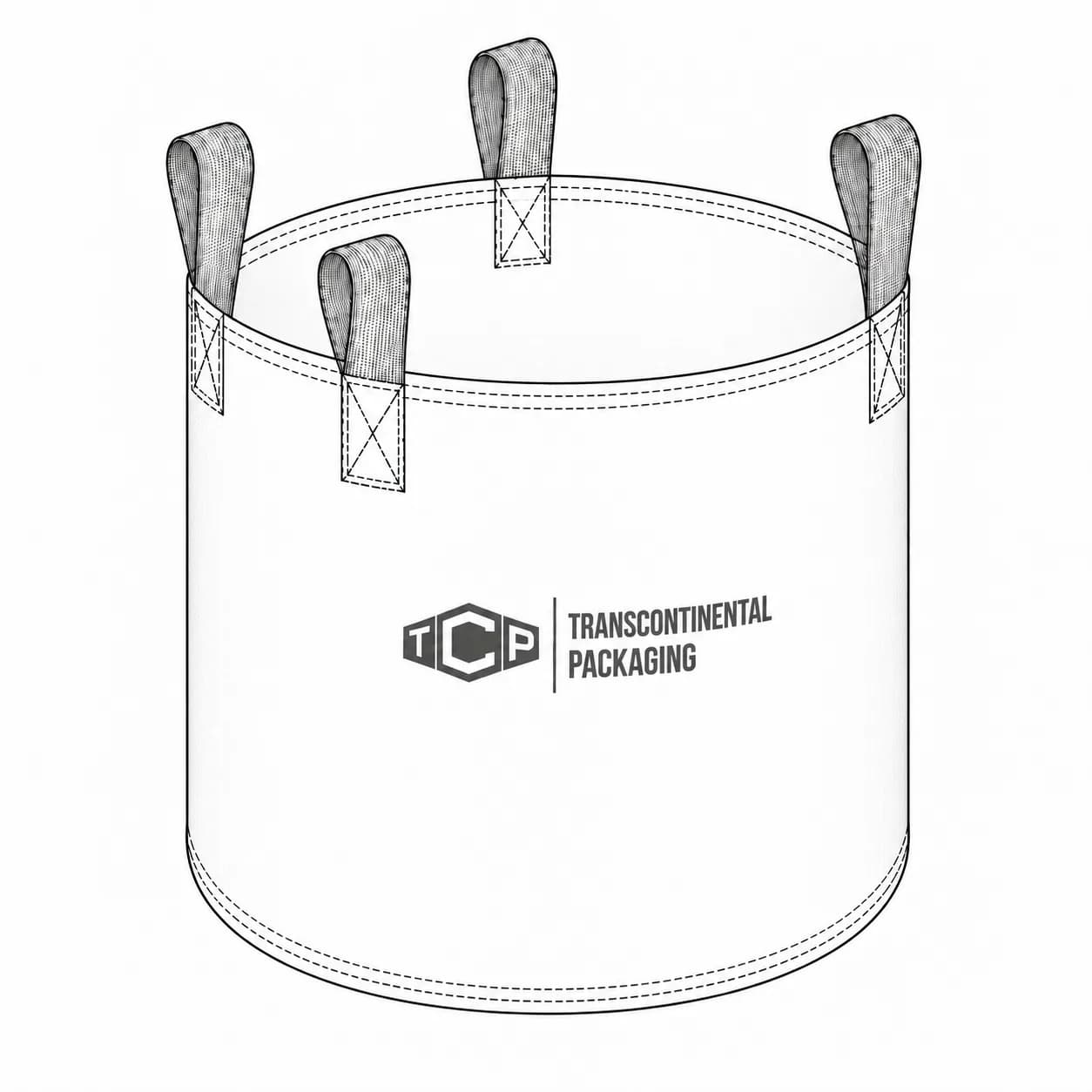 Big bag FIBC circular tejido como un tubo continuo, vista 3 de 3