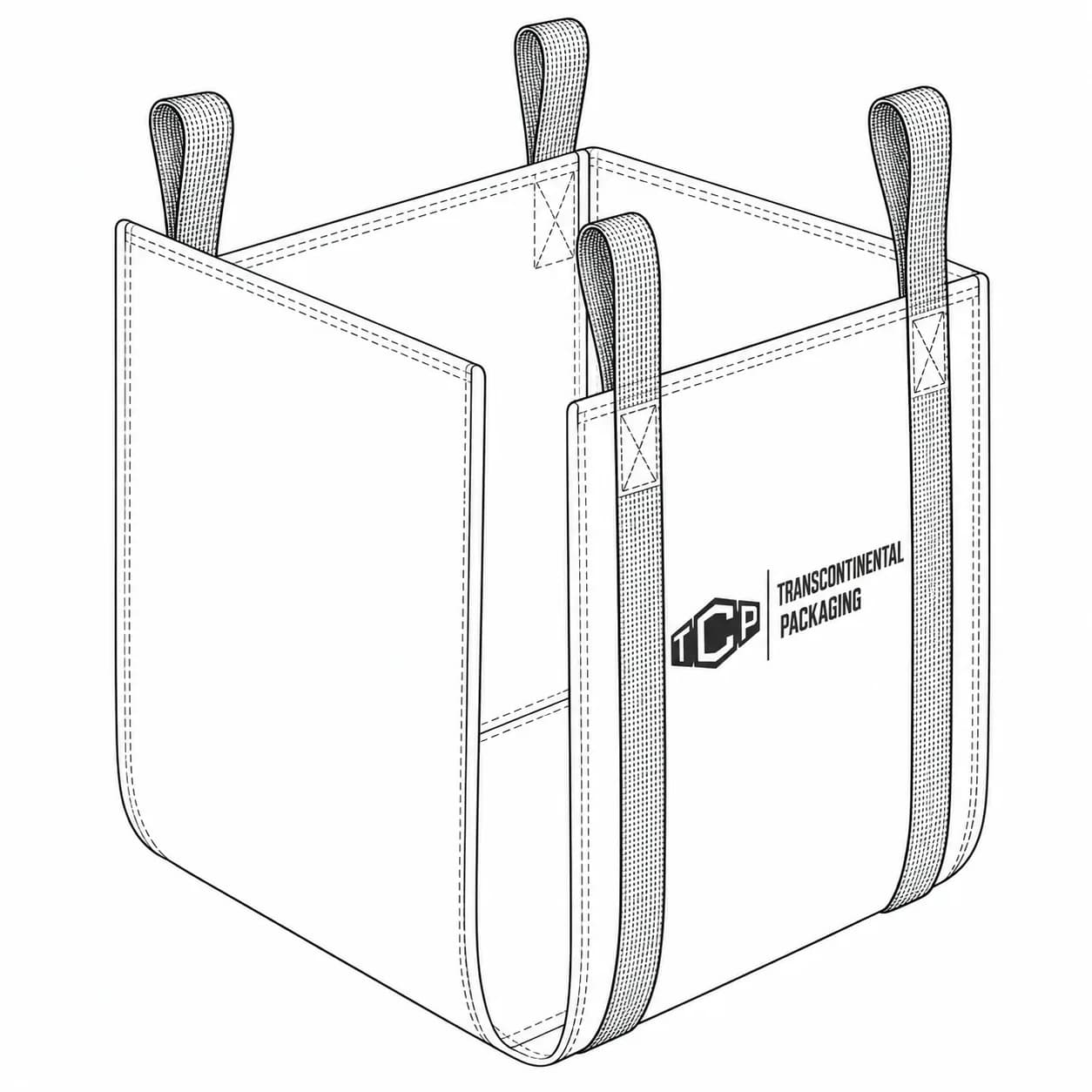 U-panel FIBC bulk bag, view 4 of 7